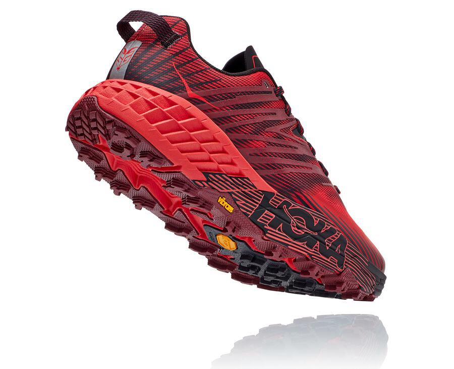 Zapatillas Trail Hoka One One Hombre - Speedgoat 4 - Rojas - CJU932657